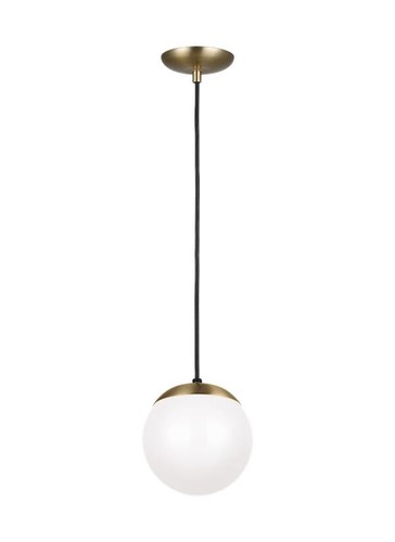 Leo 1-Light Pendant in Satin Brass