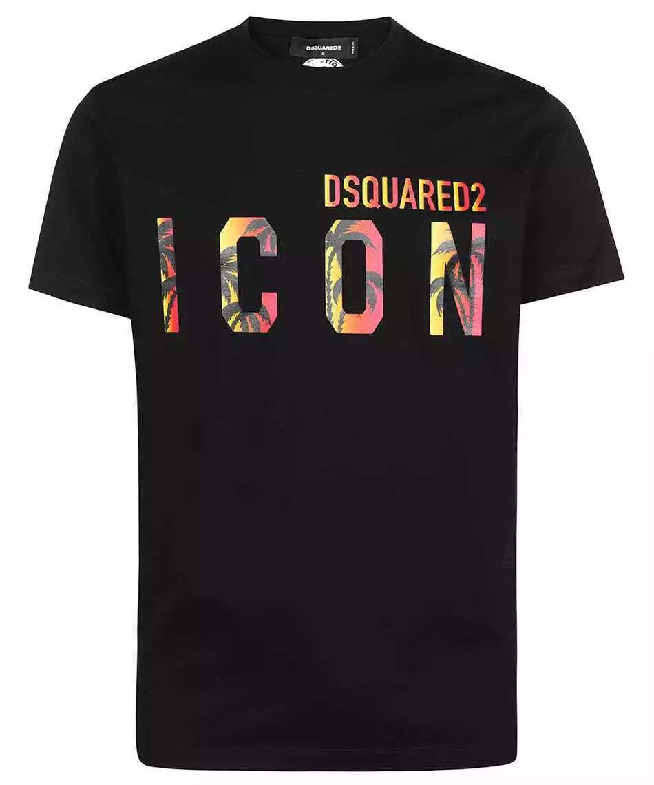 Dsquared2 logo-print cotton shirt - Black