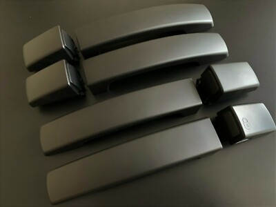 MATT BLACK CLIP ON DOOR HANDLES COVERS FITS FREELANDER 2 MODELS 2006-2014 