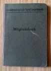 Mitgliedsbuch Sozialdemokratische Partei Deutschlands , ausgestellt  1913