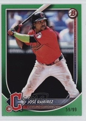 2025 Bowman Green 59/99 Jose Ramirez José Ramírez #89 1ti6