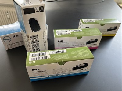 5 x Original Toner DELL 1250 / 1350/ 1355 - PDVTW/ 5M1VR/ CMR3C + 2xblack 810WH