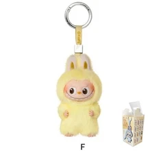 POP MART Labubu V4 The Monsters Pin For Love Alphabet Plush Pendant - Letter F