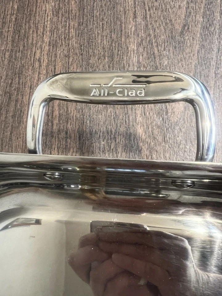 全包不锈钢炊具 Lasagna Pan 带烤箱手套砂锅烘焙器 12x14 — 第 4/4 张图片