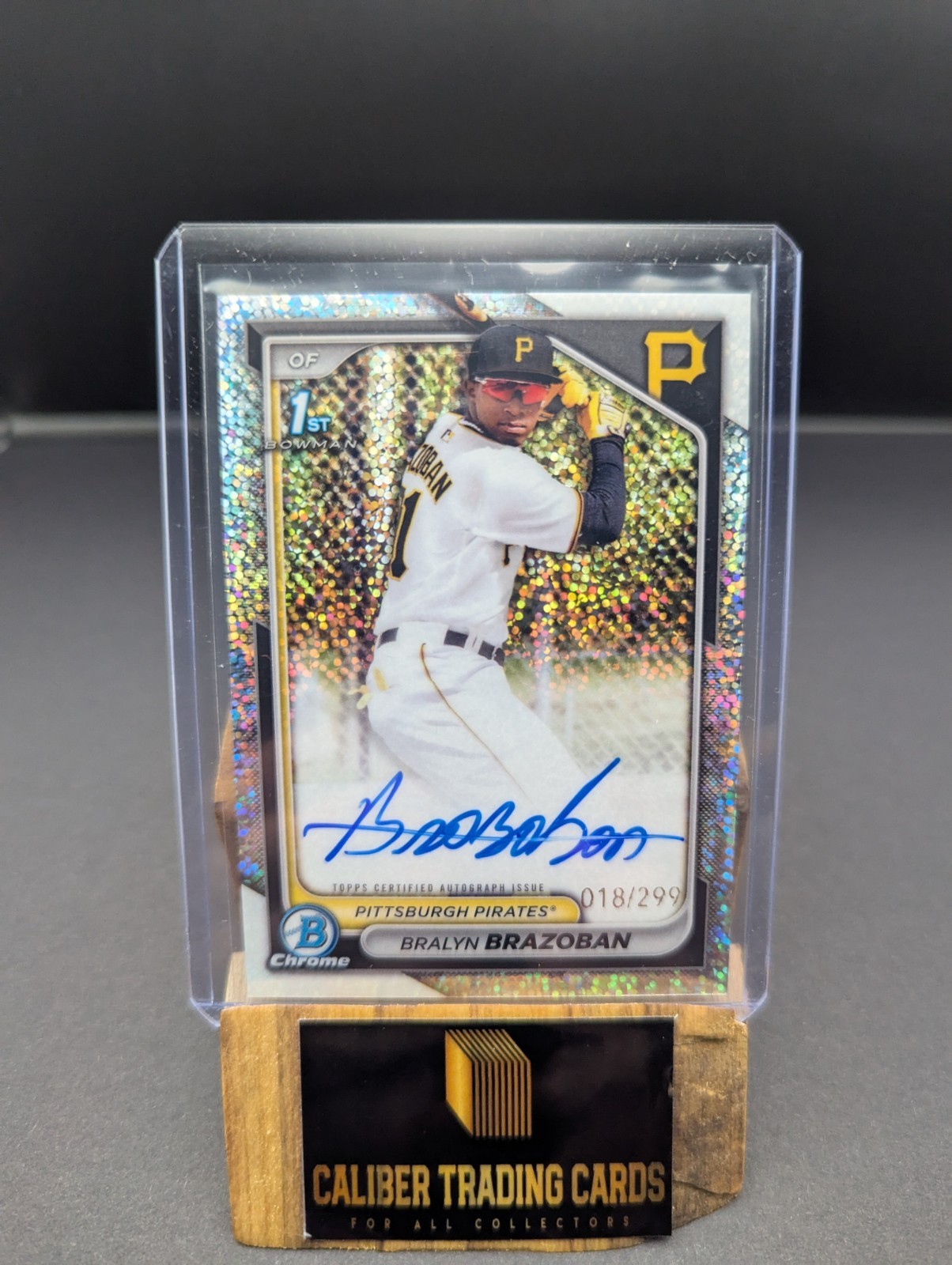 Bralyn Brazoban 2024 Bowman Chrome Prospect Auto /299 Speckle Refractor #CPA-BB