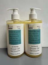 Not Soap Radio Joy Inducing SHOWER GEL Lemon Sugar 13.5oz Pump - 2 PACK Set