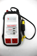 Vector P1500V 500-Watt Power Inverter w/Dual USB Ports