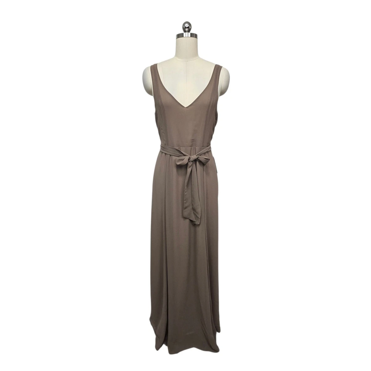 blue dress for baby girl Nina Maxi Dress, in Champagne Luxe Satin, Size: Xs | Show Me Your Mumu main image 0