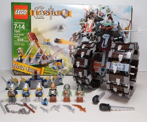 LEGO Castle Troll Battle Wheel Set 7041 - 100% Complete w/Box! - No Instructions