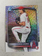 A289 - 2025 Bowman Draft 1st Chrome #BDC-142 Chase Shores MOJO REFRACTOR Angels