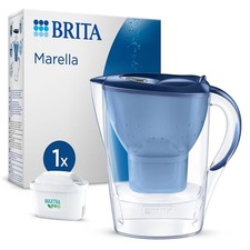 BRITA Marella Cool Carafe Filtrante Eau 2,4 L Bleue + Cartouche