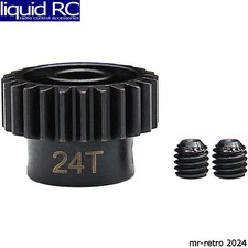 Hot Racing NSG24M01E 24t Steel Mod 1 Pinion Gear 8mm Bore