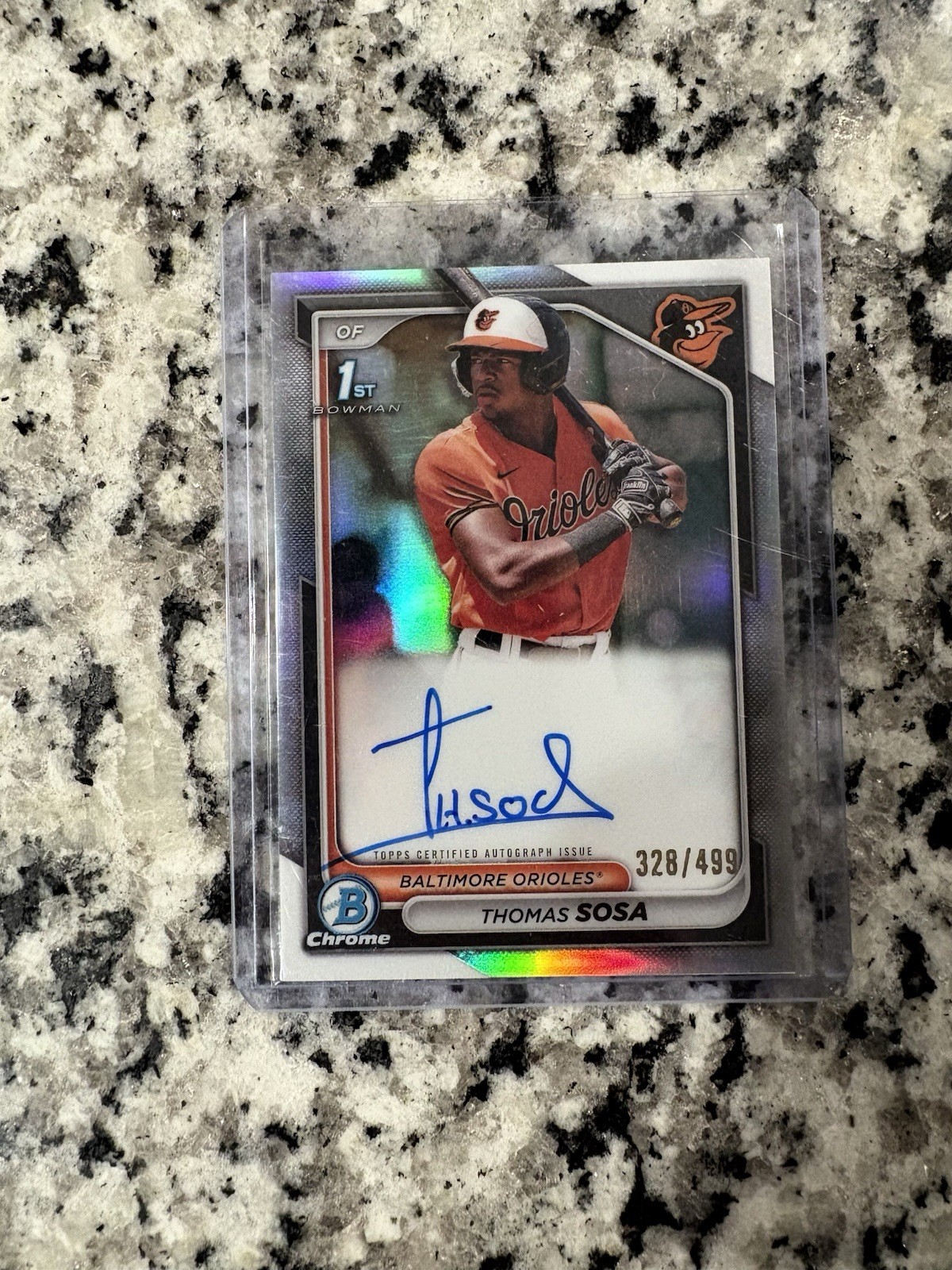 2024 Bowman Chrome - Prospect Autographs Thomas Sosa #CPA-TS Refractor /499 (AU,