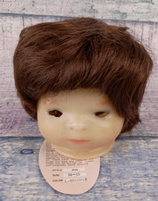 Playhouse Collections Doll Wig Bob Sz 14-15 L Brown Full Cap Short Straight NEW