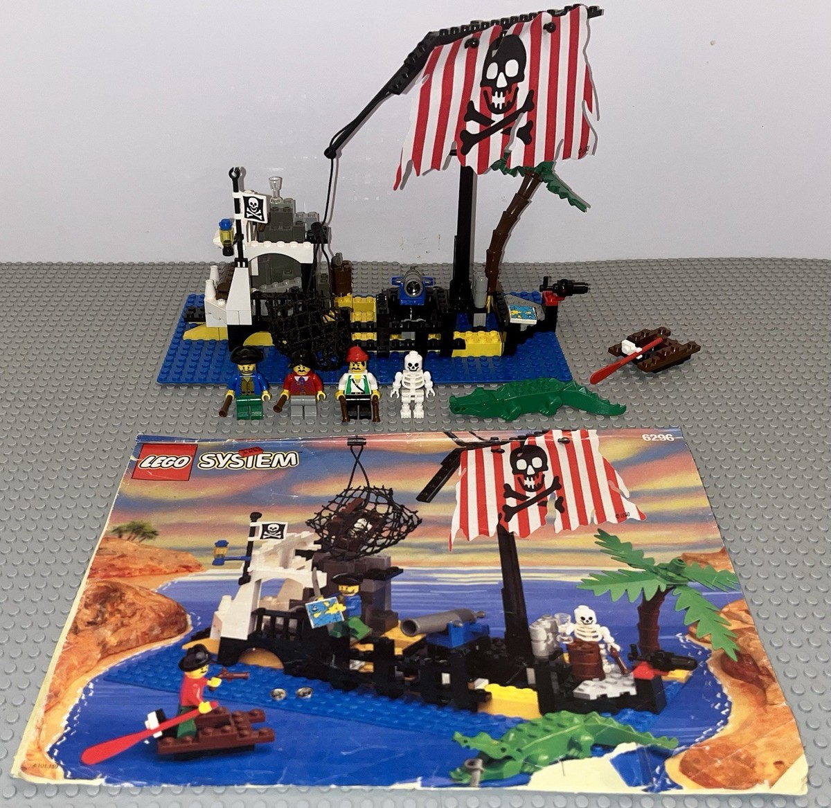 Lego 6296 Pirates I Shipwreck Island Set Vintage Minifigures