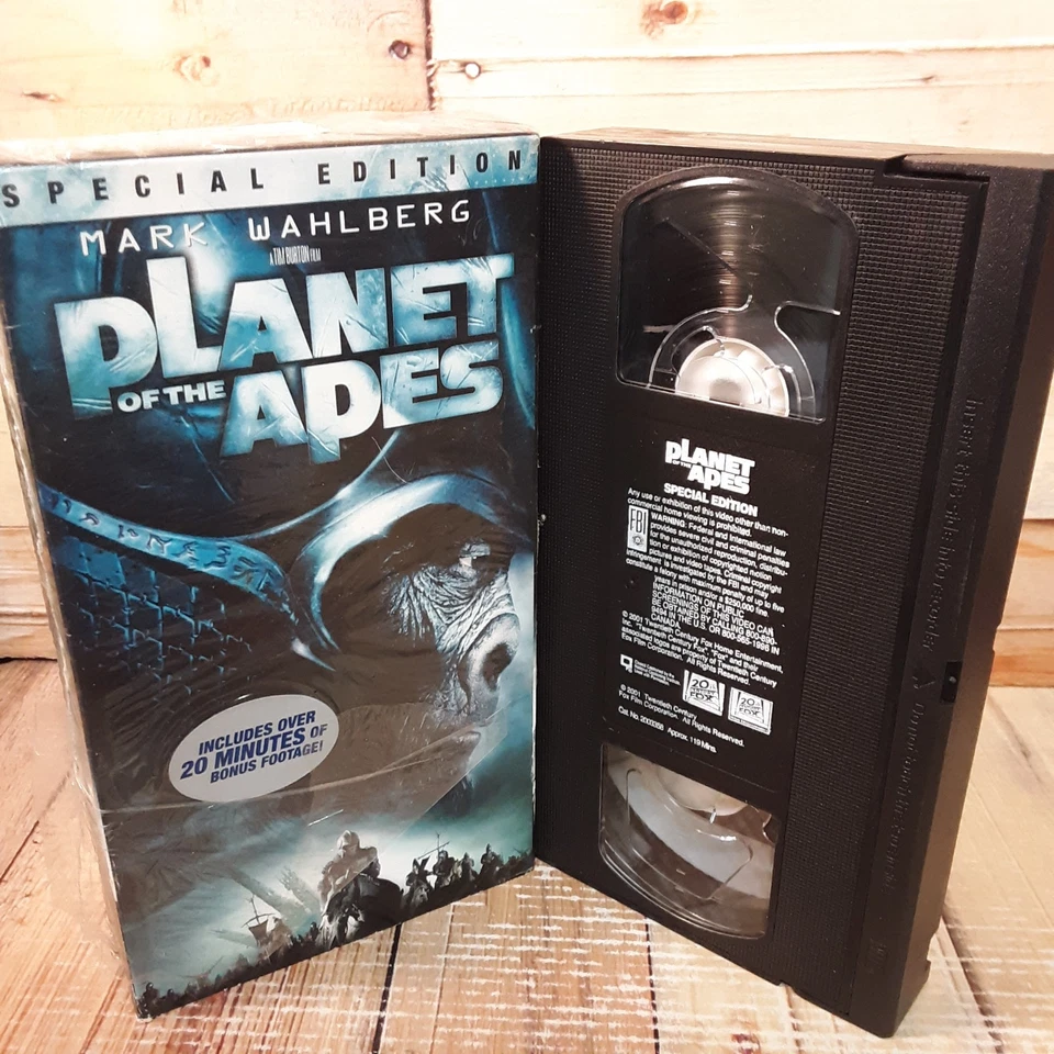 Planet Of The Apes Special Edition VHS Used Tim Burton Sci-Fi - Image 4 of 4