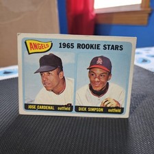 Jose Cardenal Dick Simpson 1965 Topps Rookie Stars Card #374. rookie card picture