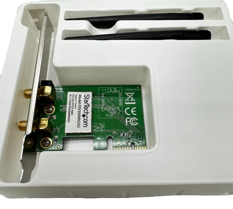 Lot of 16x StarTech PEX300WN2X2 PCI Express 802.11n 300 Mbps Wifi Adapter - Image 2 of 4