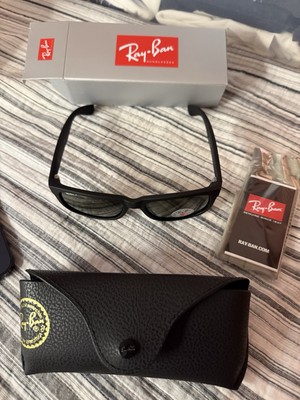 Ray-Ban RB4165 Justin Sunglasses Unisex, Black, Polarized