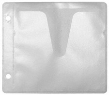 PREMIUM CD Double-sided Refill Plastic Sleeve White Lot
