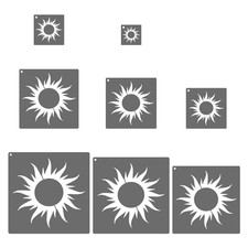 PATIKIL Sun Stencil, 16 Pcs Plastic Painting Stencils Reusable for...