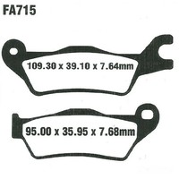 Bremsbelag Vorne EBC FA715HH Sinter FüR Suzuki GSX-S 125 MLX ABS Bj. 2017-2018