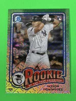 Jasson Dominguez RC 2024 Bowman ChromeRookie Of The Year Favorites ROY-6 Yankees
