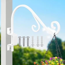 Swivel Plant Hanger, 16 Inch Metal Plant Hangers Outdoor Dual Hook Design Wal...