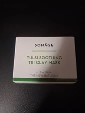 SONAGE TULSI SOOTHING TRI CLAY MASK  1 fl oz 30ml  Full Size FRESH SEALED
