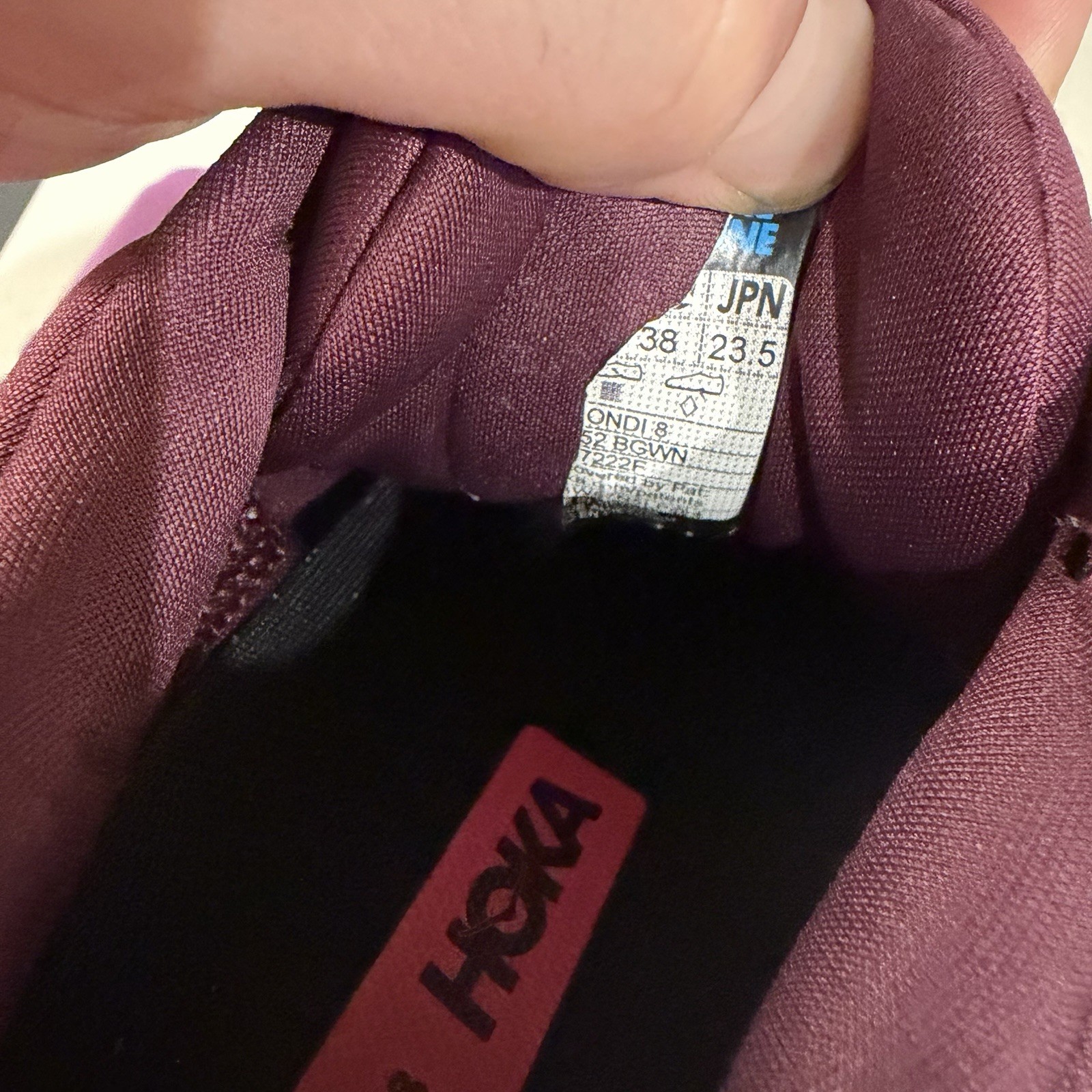 Hoka Bondi 8 Shoes Womens 6.5 Purple Grape Athletic Running Sneakers thumbnail 3