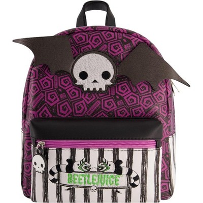 Beetlejuice Mini Backpack Small Travel Bag Purse Adjustable Straps 11 Inch