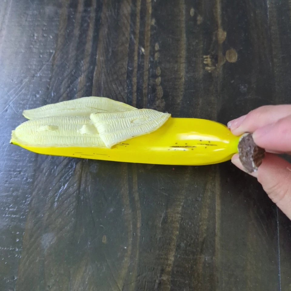 Expositor de cerámica vintage plátano falso 6,5 pulgadas Foto 4 de 4