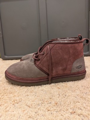 Ugg Australia Mens Neumel 3236 Suede Shoes Size US 10 Grey And Purple NWT