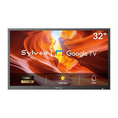 Sylvox 32'' Outdoor TV smart Google system 1080P IP55 waterproof 1500 Nits WiFi