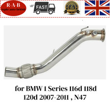 STAINLESS Steel Exhaust for BMW 1 Series 116d 118d 120d 07-11 N47 320d 520d N47