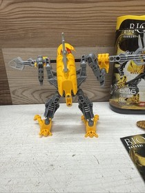 Lego Bionicle Stars 7138 Rahkski Complete Set W/GOLD Shield, canister & Instruct