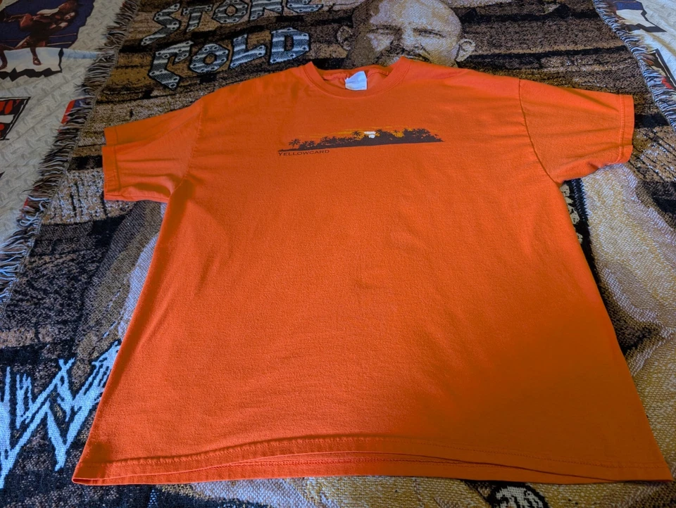 Camisa vintage Y2K Yellow Card banda, talla XL, 2000, rock, pop punk Foto 2 de 4