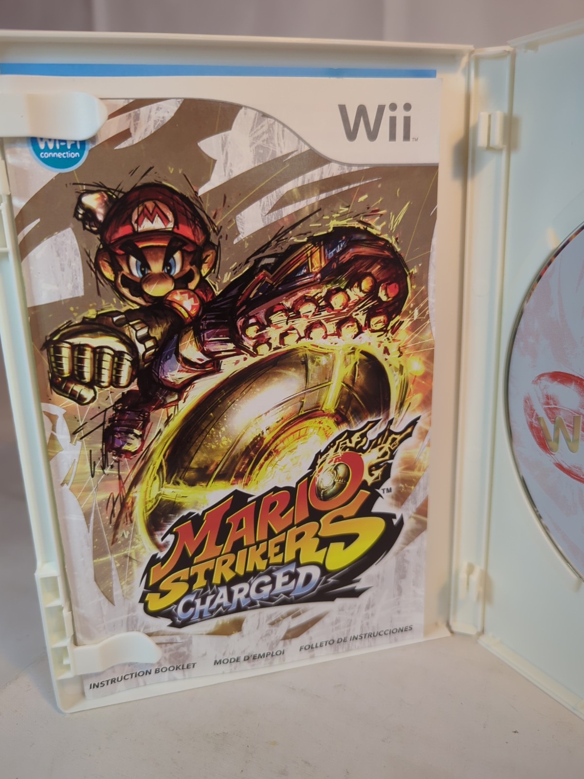 CIB Mario Strikers Charged (Nintendo Wii, 2007) COMPLETE D4