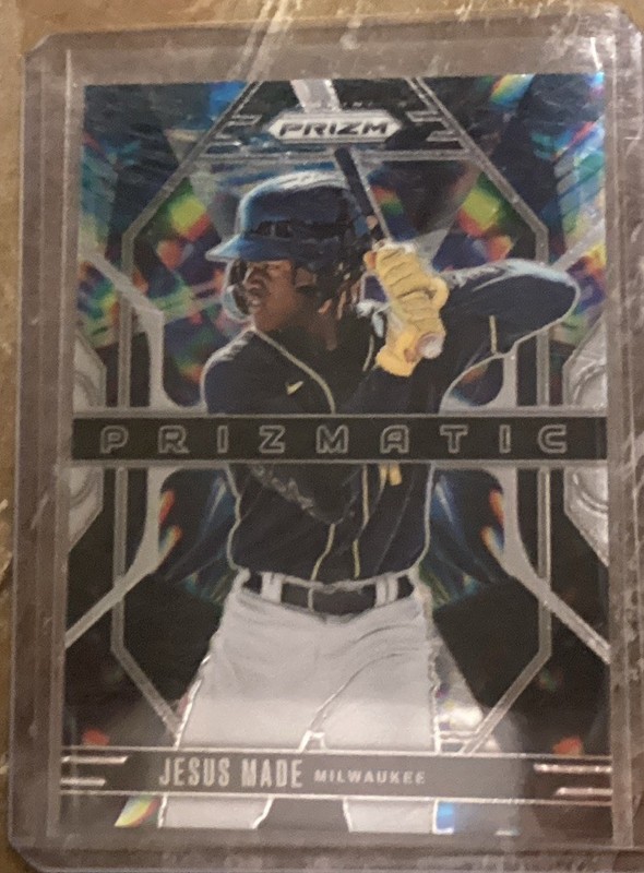 Panini 2025 Prizm Baseball Jesus Made Milwaukee Brewers Prizmatic Insert #16