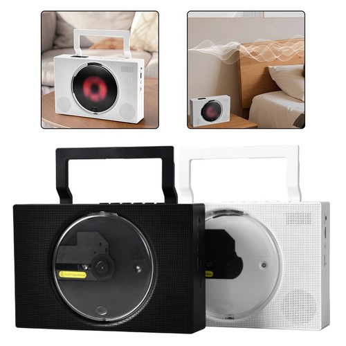 Portable Rechargeable CD Player with Dual HiFi Speakers & Wireless Support - Afbeelding 4 van 19