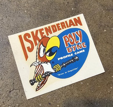 Original Vintage Isky Water Decal Drag Racing Hot Rod Flathead Bonneville Old 2