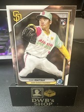 2024 Bowman Chrome Yuki Matsui #51 Rookie Card San Diego Padres. rookie card picture