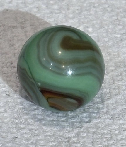 RARE Alley Agate Hybride Pistache (UV) Marbre 0,62" - Photo 4 sur 7