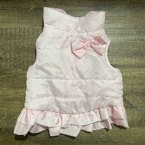 Pink Dog Puffer Coat Size Medium M Dog Jacket With Bow