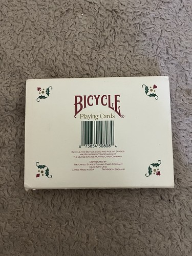 Vintage Bicycle Holiday Playing Cards Set Of 2 Decks Tin Made In England Sealed! - Picture 2 of 7