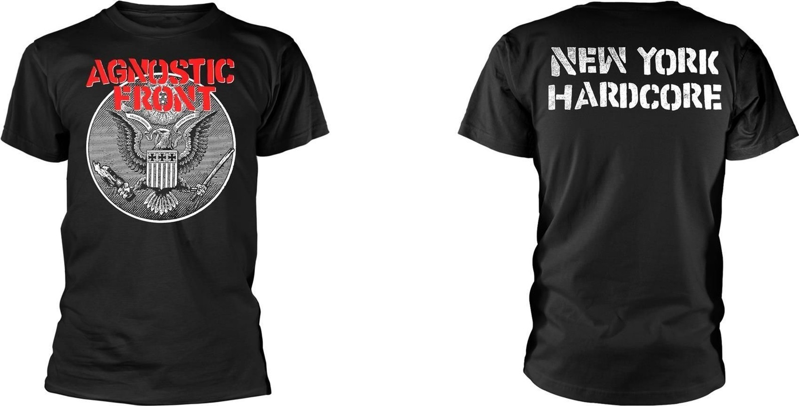 Abbigliamento Agnostic Front: Against All Eagle (T-Shirt Unisex Tg. XL)
