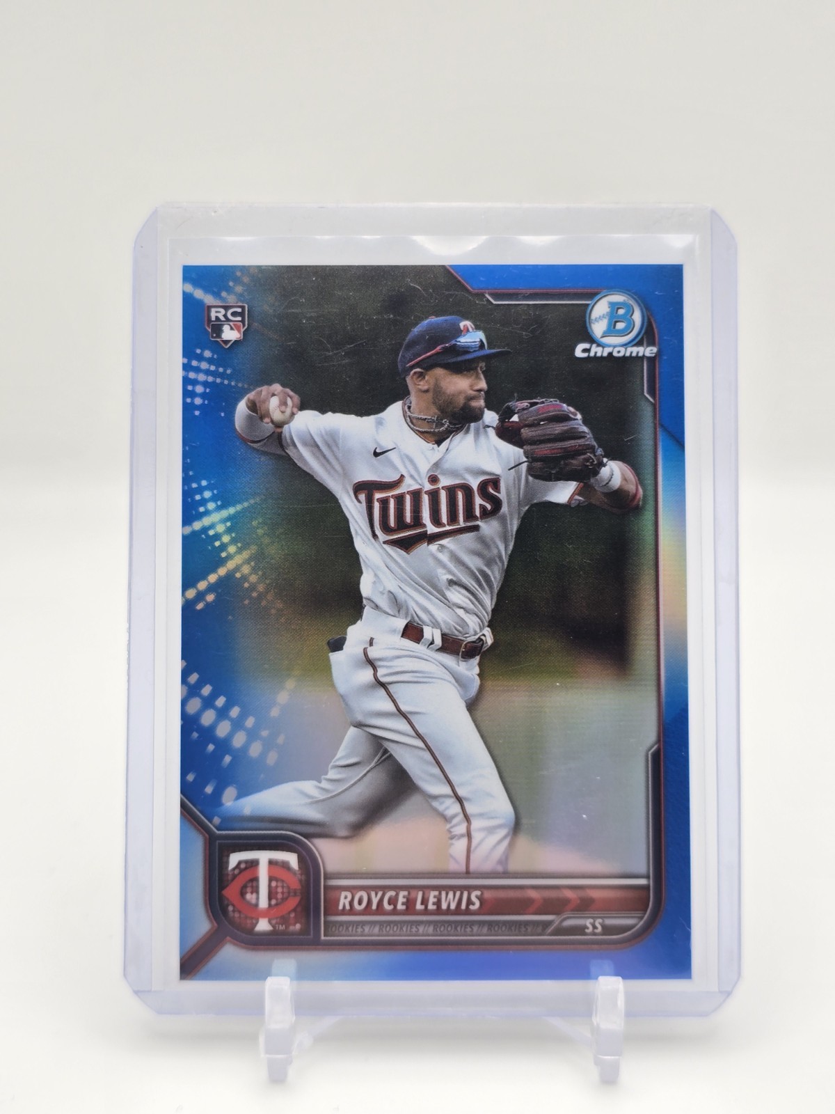 2022 Bowman Chrome Blue Refractor Royce Lewis #92 Rookie /150 Twins Topps