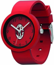 Orologio AC MILAN Calcio - Orologio Da Polso Analogico Al Quarzo - Nero E Rosso,