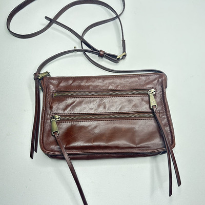 HOBO International Mission Brown Leather Vintage Hide Crossbody