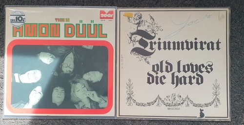 AMON DÜÜL / TRIUMVIRAT - 2 x LP - THIS IS / OLD LOVES DIE HARD - BEIDE DEFEKT